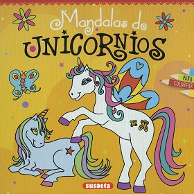 Portada MANDALAS DE UNICORNIOS PARA COLOREAR - EQUIPO EDITORIAL  - SUSAETA